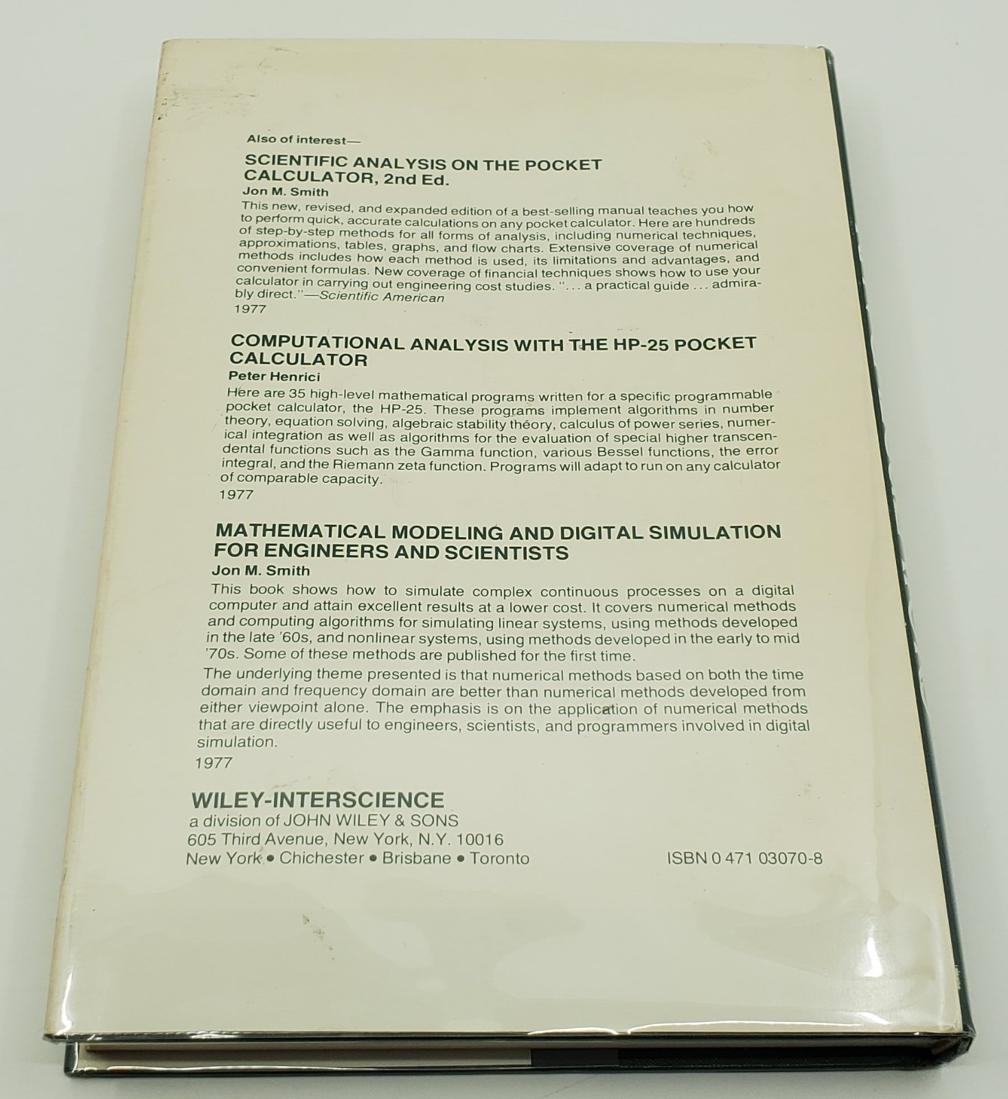 Algorithms for RPN Calculators by John A. Ball 1978 Edition Wiley Interscience