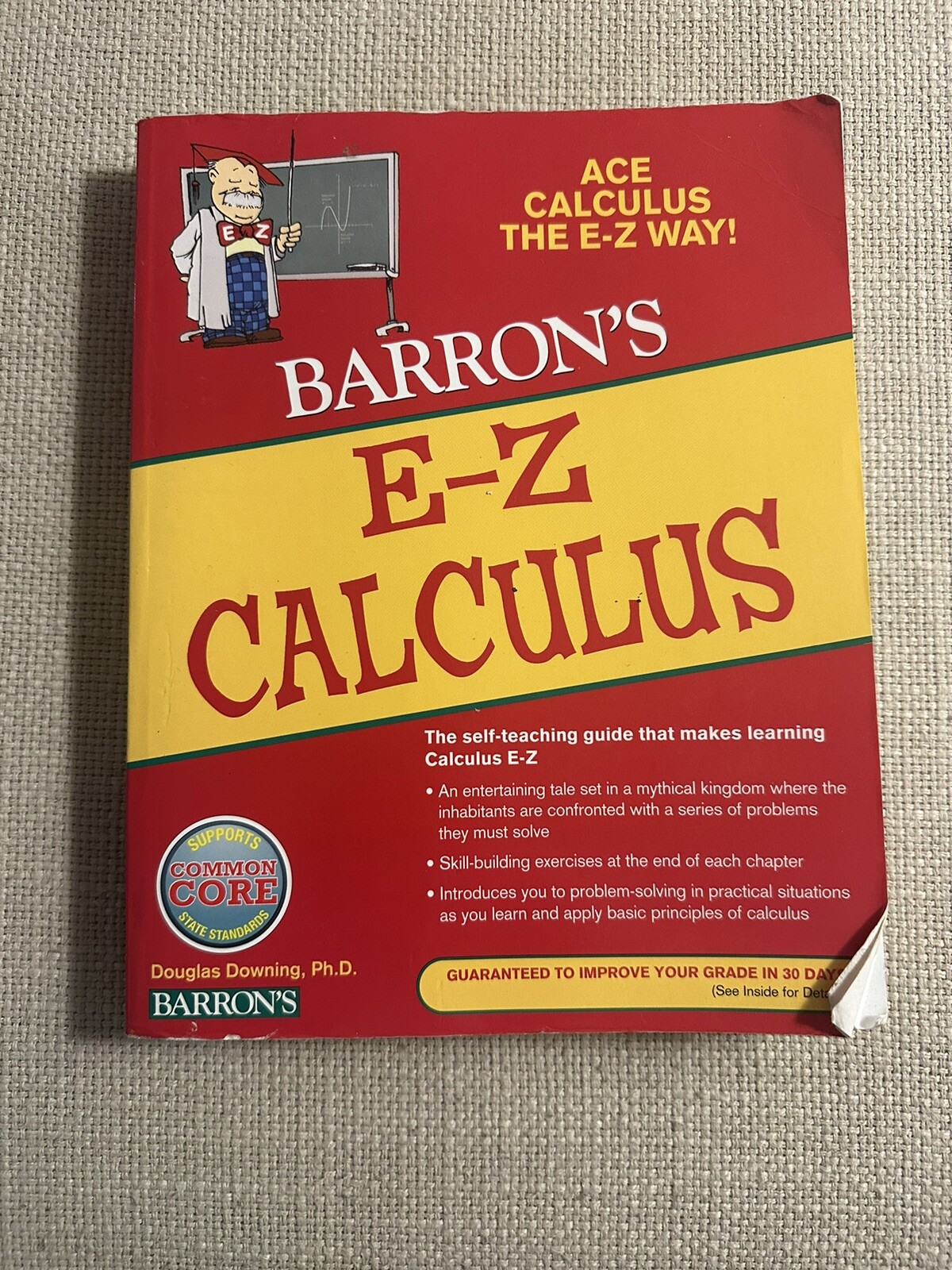 Barron’s EZ: E-Z Geometry by Lawrence Leff Paperback Workbook Self-Teaching