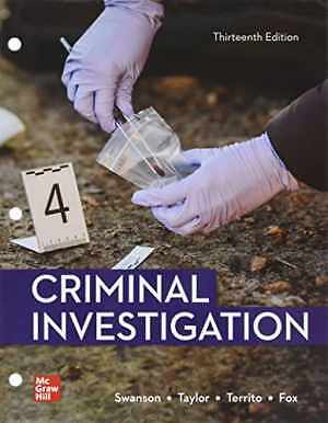 Looseleaf for Criminal Investigation – Loose Leaf, by Swanson Charles R.; – Good