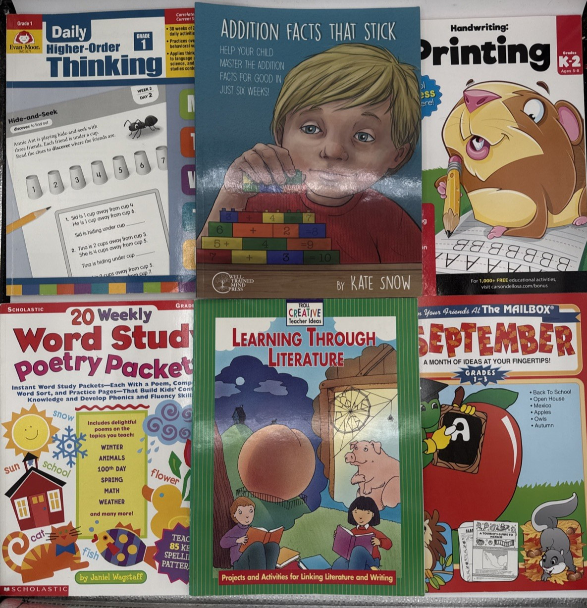 Lot of 24 Kids Children’s Learning Books Homeschool, B166