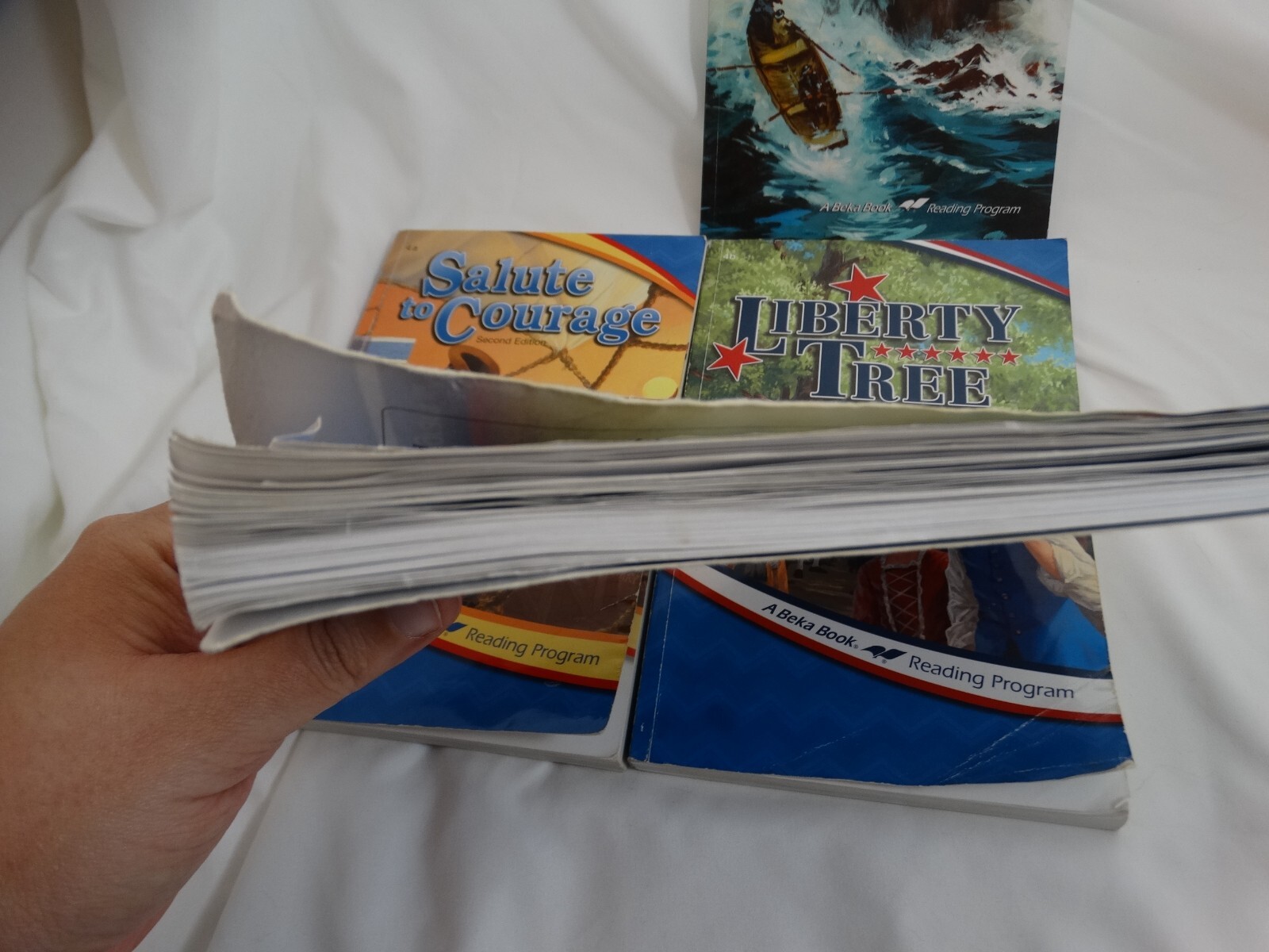 Abeka 4th grade A Beka Book Reading Program lot of 4 Books A B C Novel