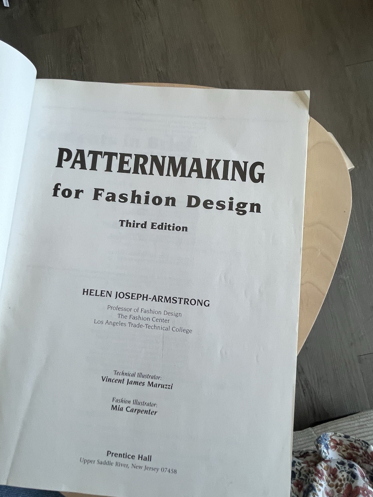 Patternmaking for Fashion Design 3rd Edition by Helen Joseph-Armstrong HC VG