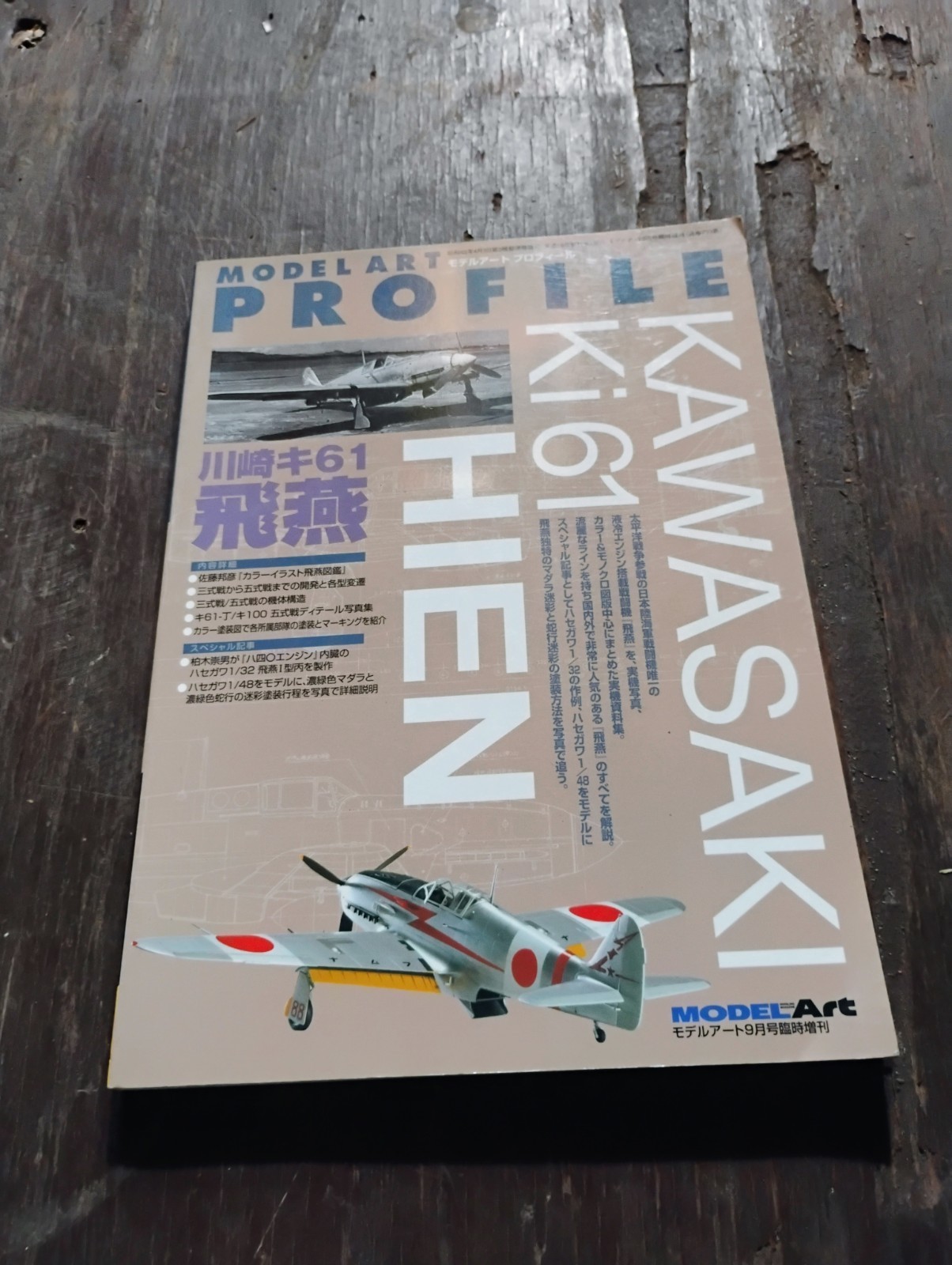 Kawasaki Ki61 Hien Japanese fighter plane Model Art Profile book airplane