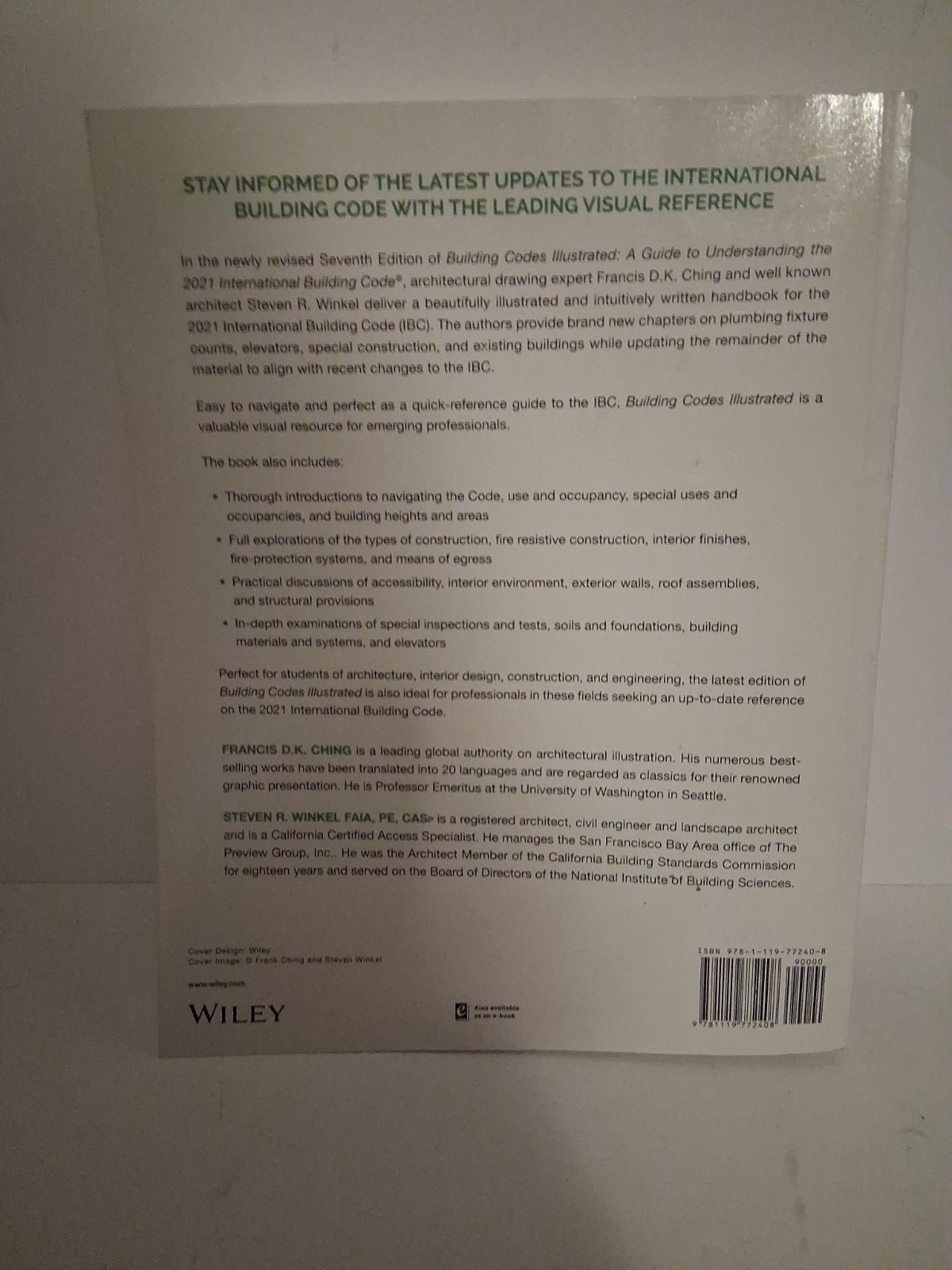 Building Codes Illustrated:Gde to Understanding 2021 International Building Code