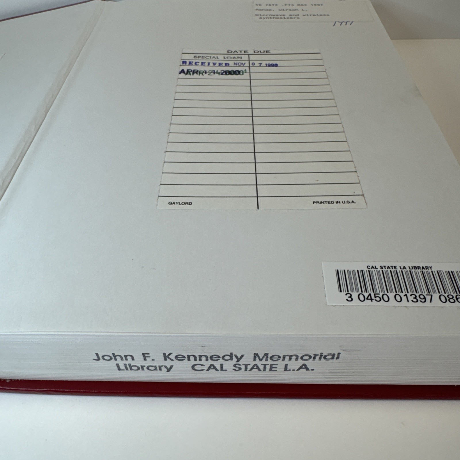 Microwave and Wireless Synthesizers : Theory and Design, Hardcover by Rohde, …