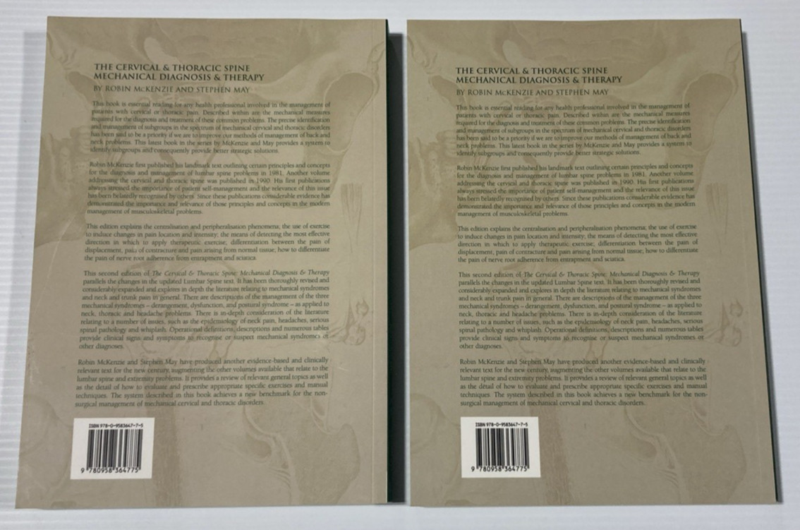 The Cervical and Thoracic Spine: Mechanical Diagnosis and Therapy (2-Volume Set)