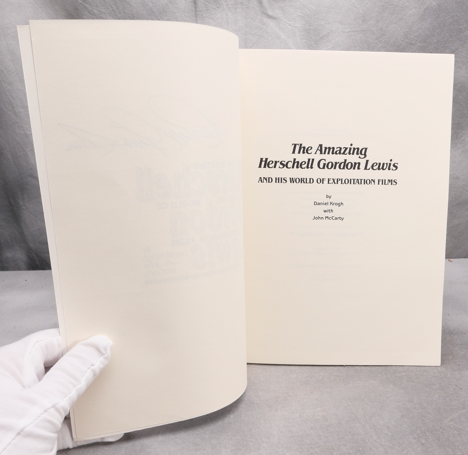The Amazing Herschell Gordon Lewis – 1st Edition – SIGNED – FREE US SHIPPING!