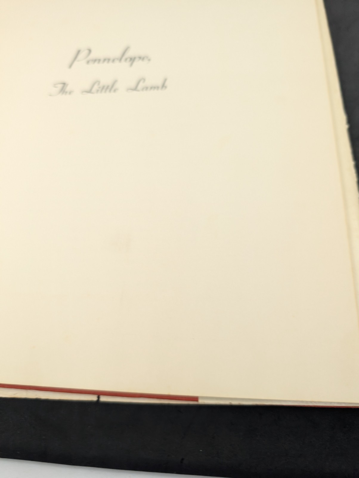 Book Penelope, The Little Lamb by hope Ross Anderson Signed 1964 1st Edition