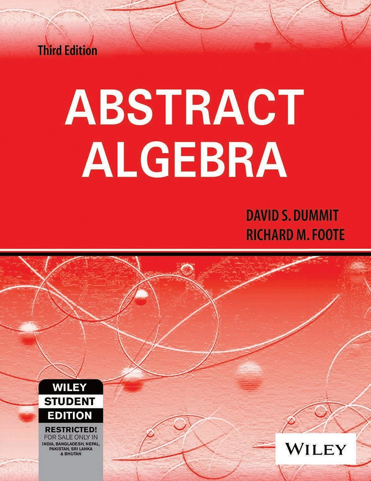 ABSTRACT ALGEBRA, Dummit,Foote, 3RD ED,ISBN 9788126532285,NEW